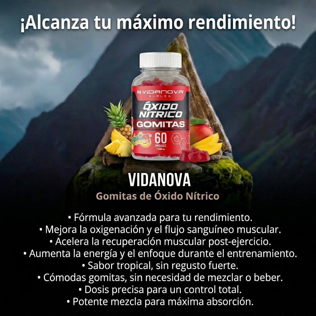 ZenPro Gomitas de Óxido Nitrico | Mejora la Resistencia y flujo Sanguíneo