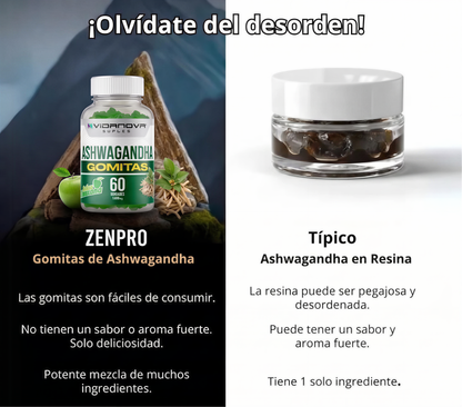 ZenPro Gomitas de Ashwagandha | Olvídate de la baja Energía durante el día